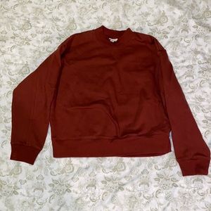 Small, a new day, burnt orange sweater, Target, crew neck